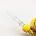 Tuyau de narguilé de Shisha en plastique de 1.5m avec l&#39;embouchure en verre (ES-HH-001-1)